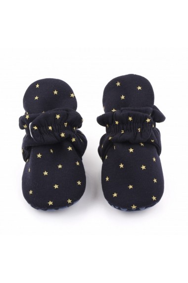 Botosei negri cu stele galbene pentru bebelusi