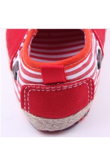 Pantofiori Superbebeshoes rosii tip mocasini IR1755-1-Rosu