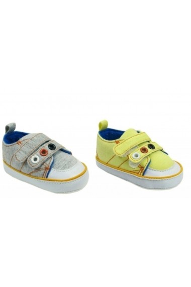 Pantofiori Rock a bye Baby pentru bebelusi Colored staples DEA7421-Gri