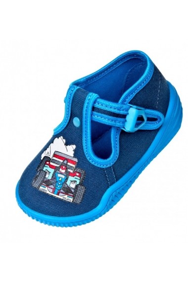 Pantofiori baietei Viggami Masina de curse VIG93-Bleumarine