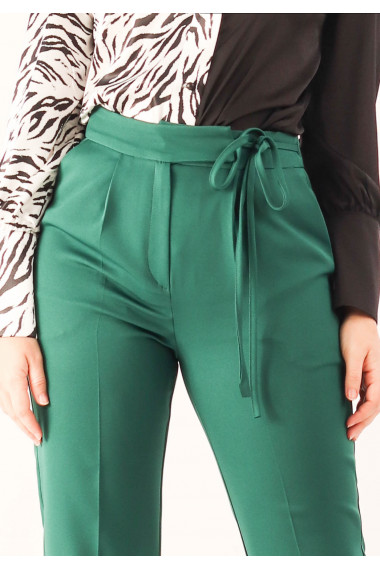 Pantalon casual cu dunga in fata si in spate