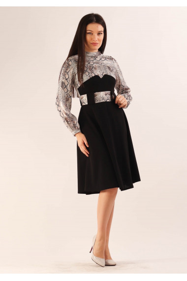 Rochie clos cu banta in talie