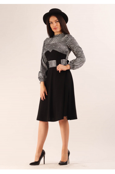 Rochie clos cu banta in talie