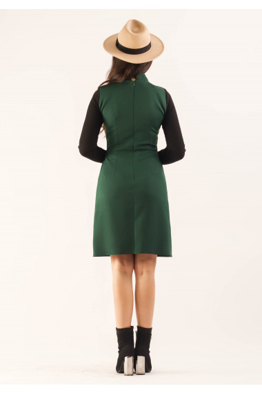 Rochie evazata cu cordon in talie