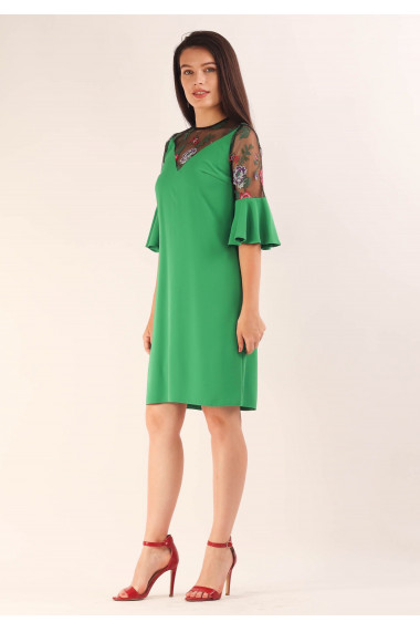 Rochie casual cu volan