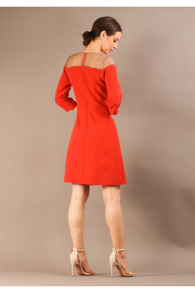 Rochie evazata cu pliu