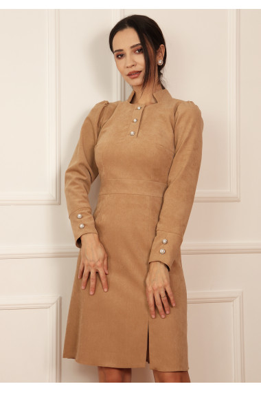 Rochie evazata din velur