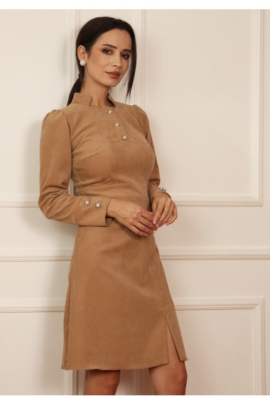 Rochie evazata din velur
