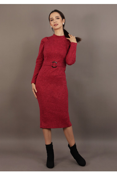 Rochie conica cu guler inalt
