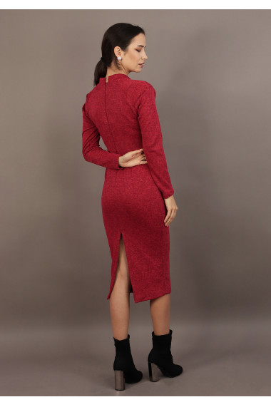 Rochie conica cu guler inalt