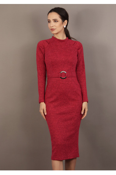 Rochie conica cu guler inalt