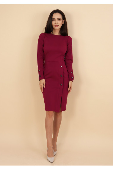 Rochie conica cu crepeu