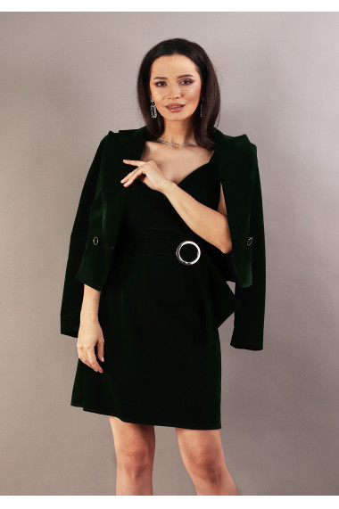 Rochie din catifea cu bretele