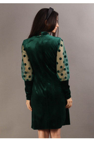 Rochie evazata din catifea
