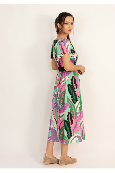 Rochie midi cu imprimeu floral