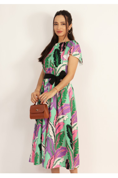 Rochie midi cu imprimeu floral