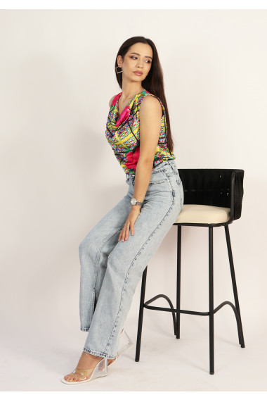 Bluza eleganta cu decolteu drapat