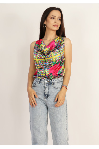 Bluza eleganta cu decolteu drapat