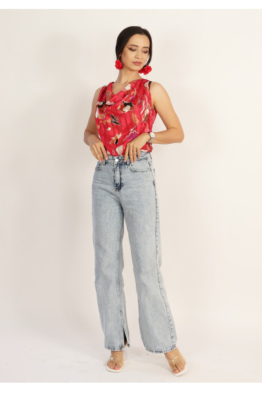 Bluza eleganta cu decolteu drapat