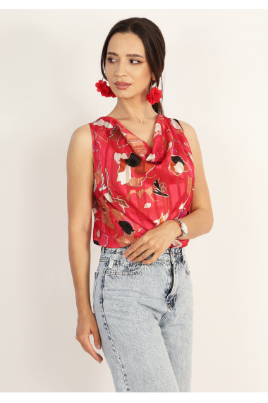 Bluza eleganta cu decolteu drapat
