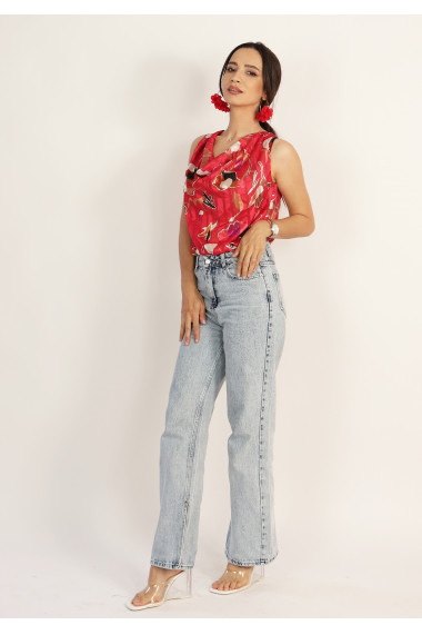 Bluza eleganta cu decolteu drapat