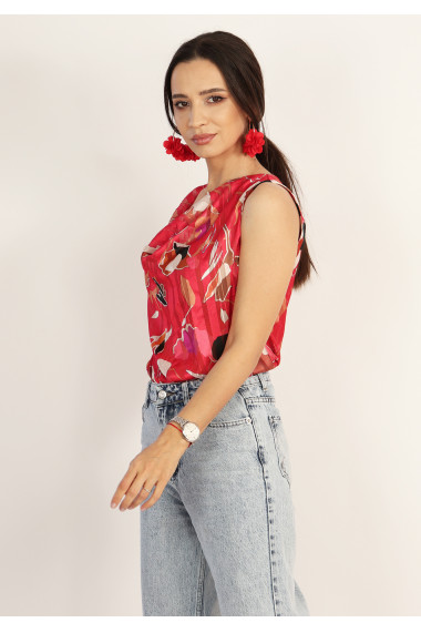Bluza eleganta cu decolteu drapat