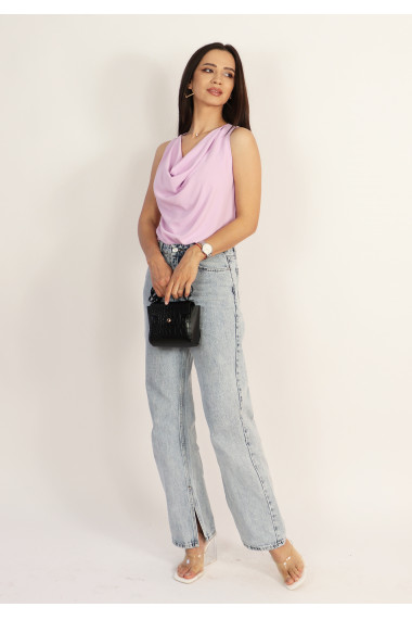 Bluza eleganta cu decolteu drapat