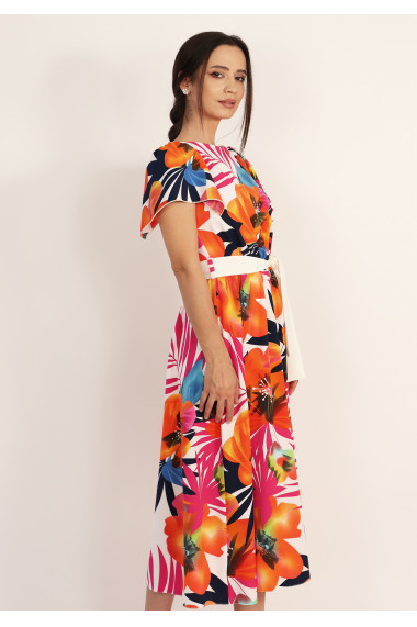 Rochie midi cu imprimeu floral