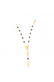 Bratara tip rosariu placata cu aur 19 cm Kallea