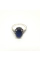 Inel din argint rodiat cu marcasite Blue Silver