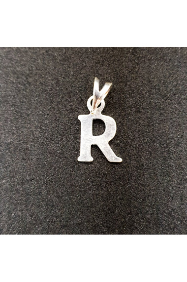 Pandantiv initiala Litera R din argint 1.1 cm