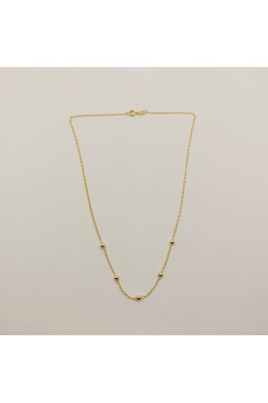 Colier placat cu aur Gold Pearls - 45 cm
