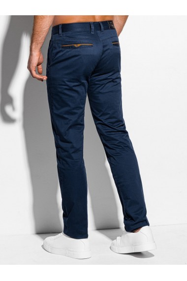 Pantaloni casual barbati P985 - bleumarin