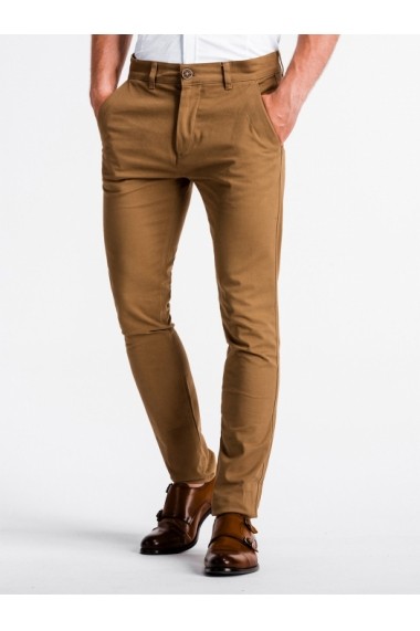 Pantaloni premium casual barbati  P830 camel