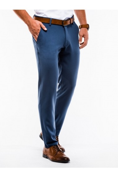Pantaloni premium casual barbati  P832 albastru