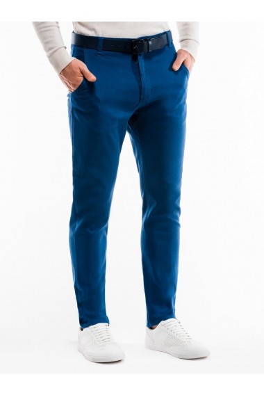 Pantaloni casual barbati P853 albastru