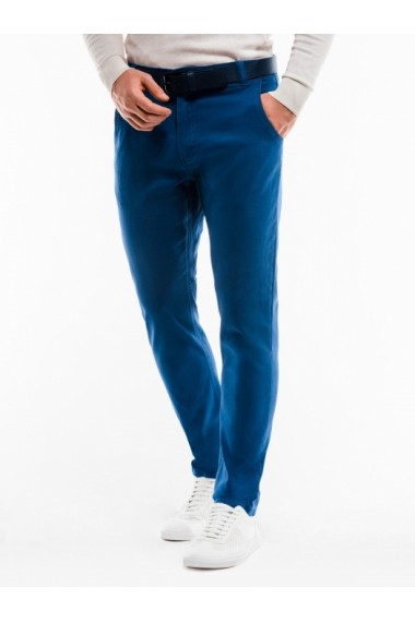 Pantaloni casual barbati P853 albastru