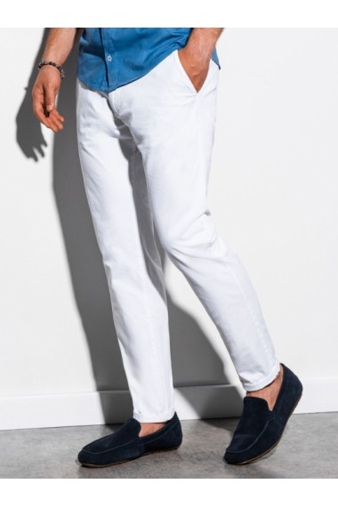 Pantaloni premium casual barbati - P894-alb