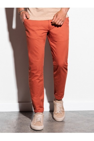 Pantaloni premium casual barbati - P894-portocaliu