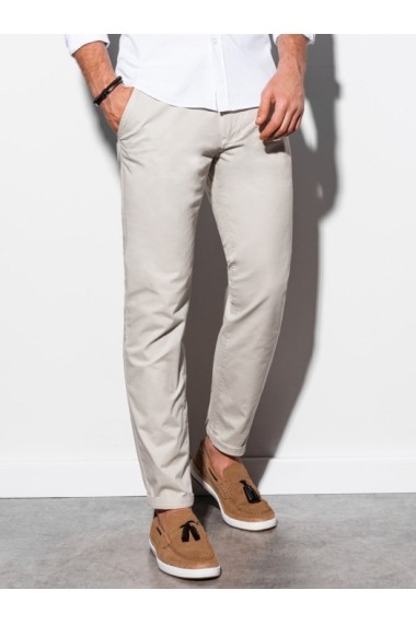 Pantaloni premium casual barbati - P894-bej-deschis