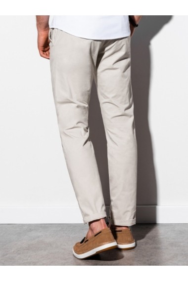 Pantaloni premium casual barbati - P894-bej-deschis
