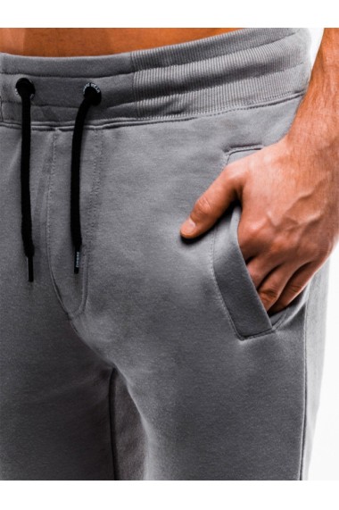 Pantaloni de trening barbati - P866-gri-inchis