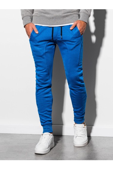 Pantaloni de trening barbati - P867-albastru