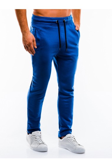 Pantaloni de trening barbati - P866-albastru