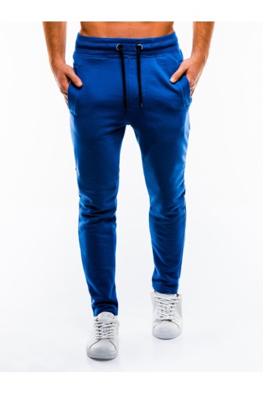 Pantaloni de trening barbati - P866-albastru