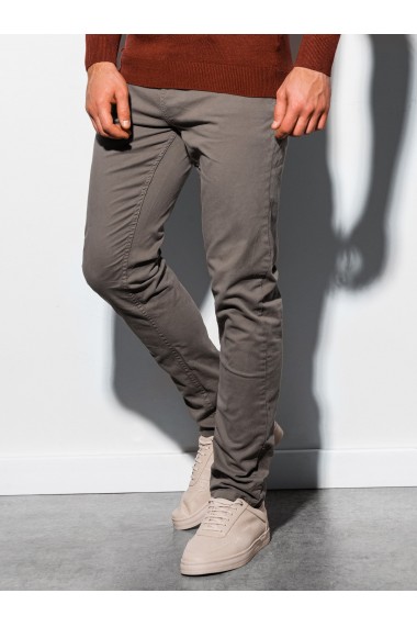 Pantaloni barbati P895 - bej-inchis