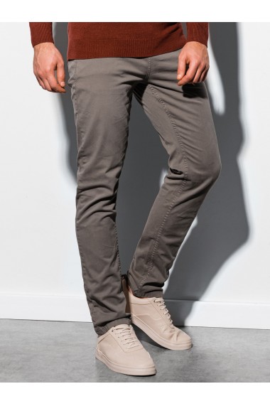 Pantaloni barbati P895 - bej-inchis