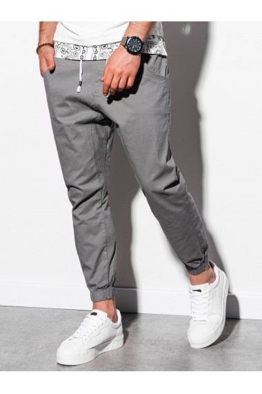 Men s pants joggers P885 - grey