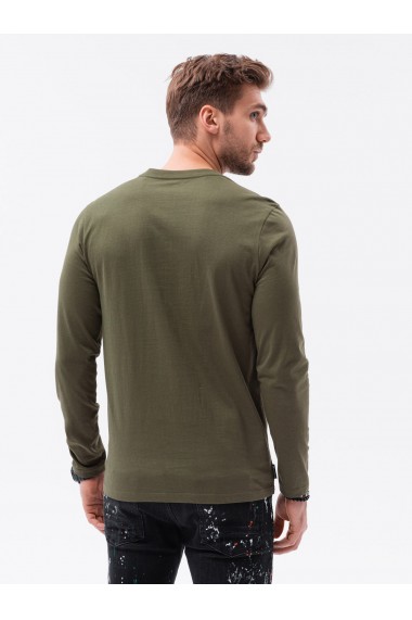 Bluza simpla cu maneca lunga barbati L138 - verde