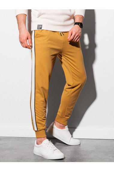 Pantaloni pentru barbati P951 - galben mustar